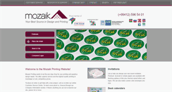 Desktop Screenshot of mozaikprinting.com